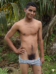 Tribal twink boy Leo has just the cutest amount of body hair - jackoff,masturbation,ethnic,latino,outdoors,solo,straight,twinks,brunette