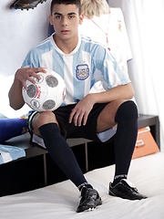 Keepie-Uppie Fun Becomes A Raw Soccer Fuck For Two Cuties! - anal,bareback,hardcore,oral,twinks,socks,euro,sportsman