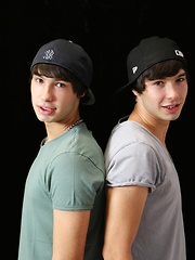 We have Aston twins and they are cute as a button - softcore,twinks,euro,brunette,erotic,twins